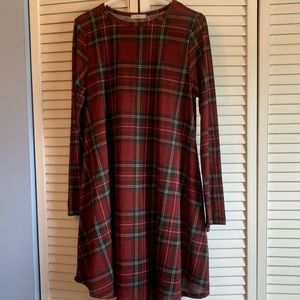 Tartan/Plaid long sleeve dress